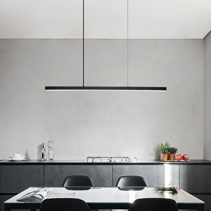 Simplicità moderna rotonda lampada lampada in alluminio a ciondolo appeso per il ristorante