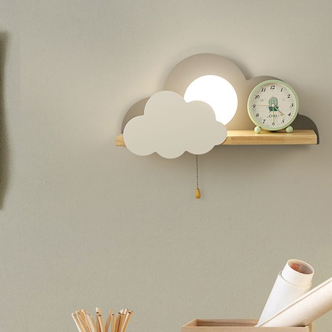 Moderna semplicità nuvola a parete a parete leggera monte muro di lampada per camera da letto