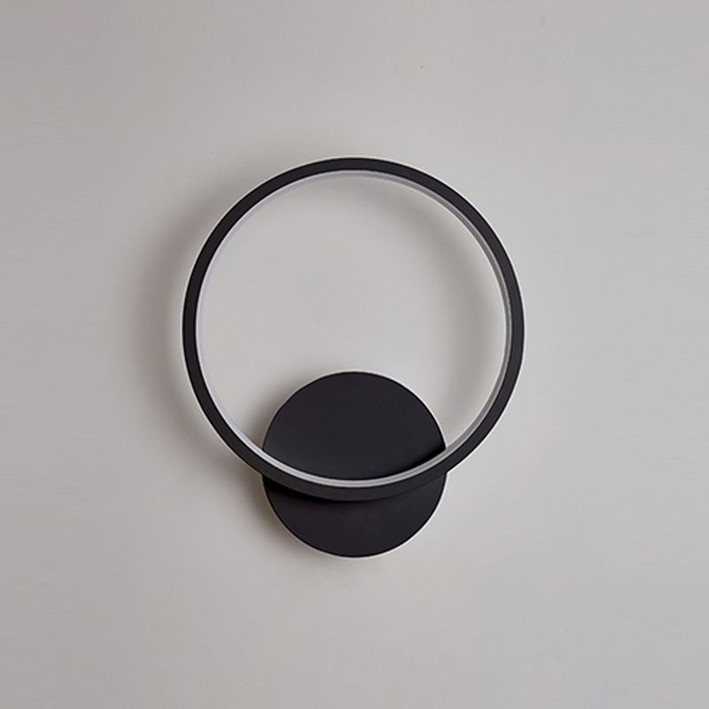 1-Light Modern Wall Sconce Geometric LED Wall Light with Metal for Living Room