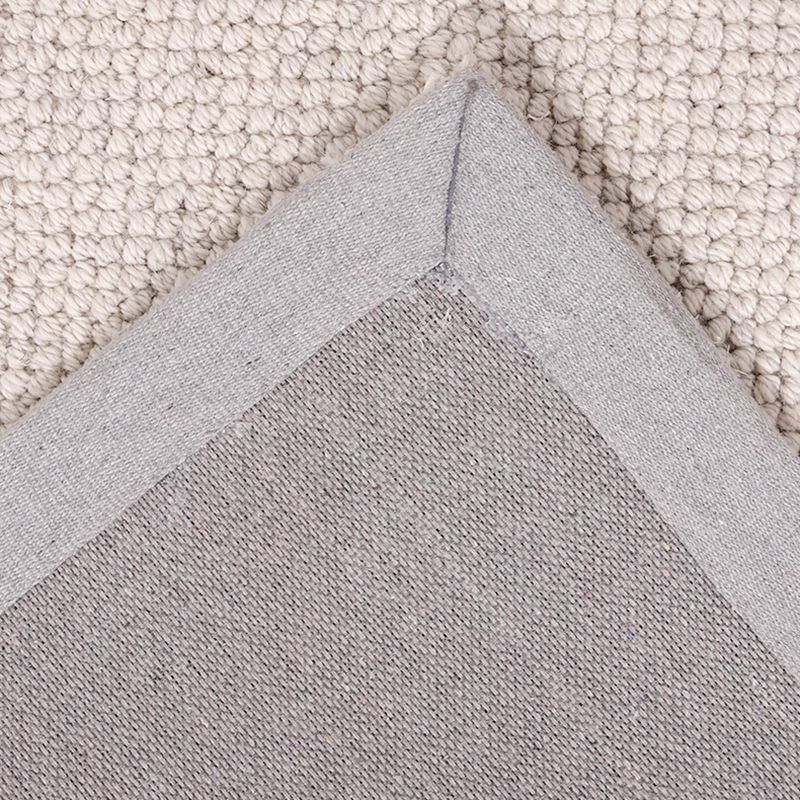 Grey Modern Area Carpet Slid Color Polyester Area Rug Washable Easy Care Rug for Living Room