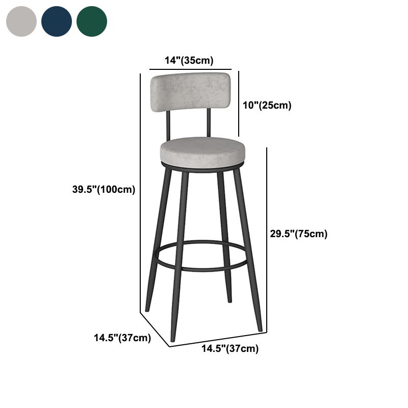 1/2/3 Pieces Round Pub Table Set Modern Stone and Metal Counter Height Set