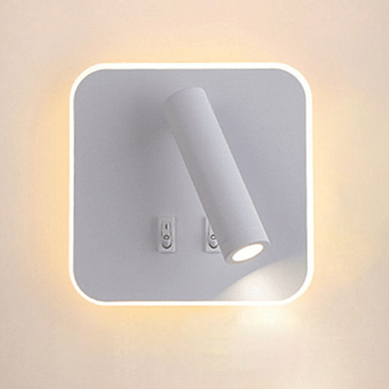 Lámpara de pared de lectura de estilo minimalista moderno 2 luces 2 luces de lectura de la pared