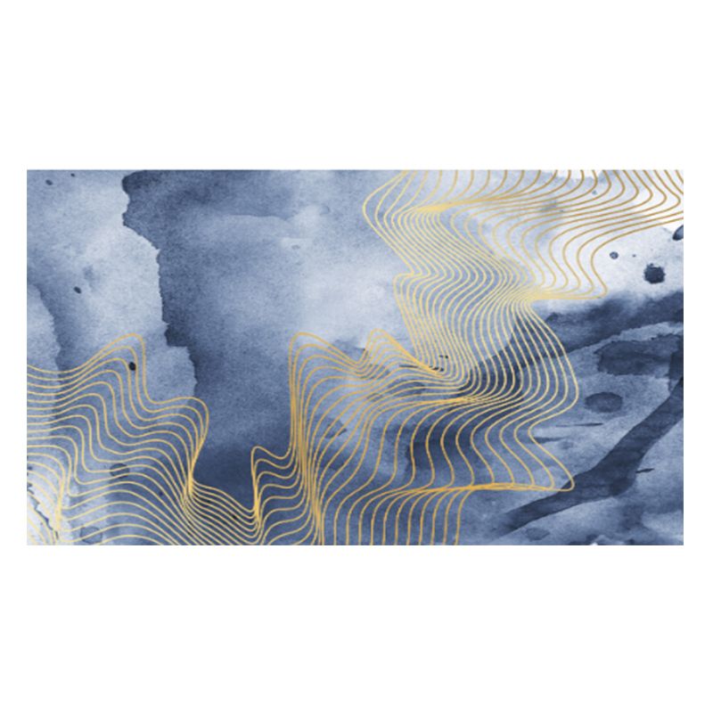 Stylish Modern Rug Grey Polyester Area Rug Geometric Pattern Non-Slip Backing Rug for Bedroom