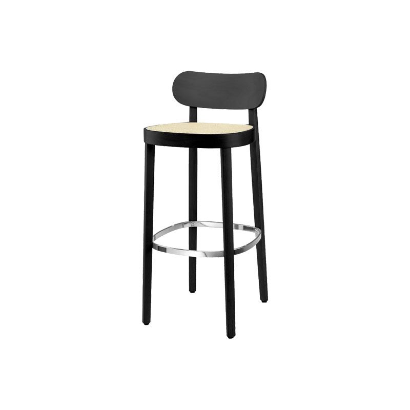 Contemporary Style Wood Counter Chair Footrest Counter Stool for Restaurant