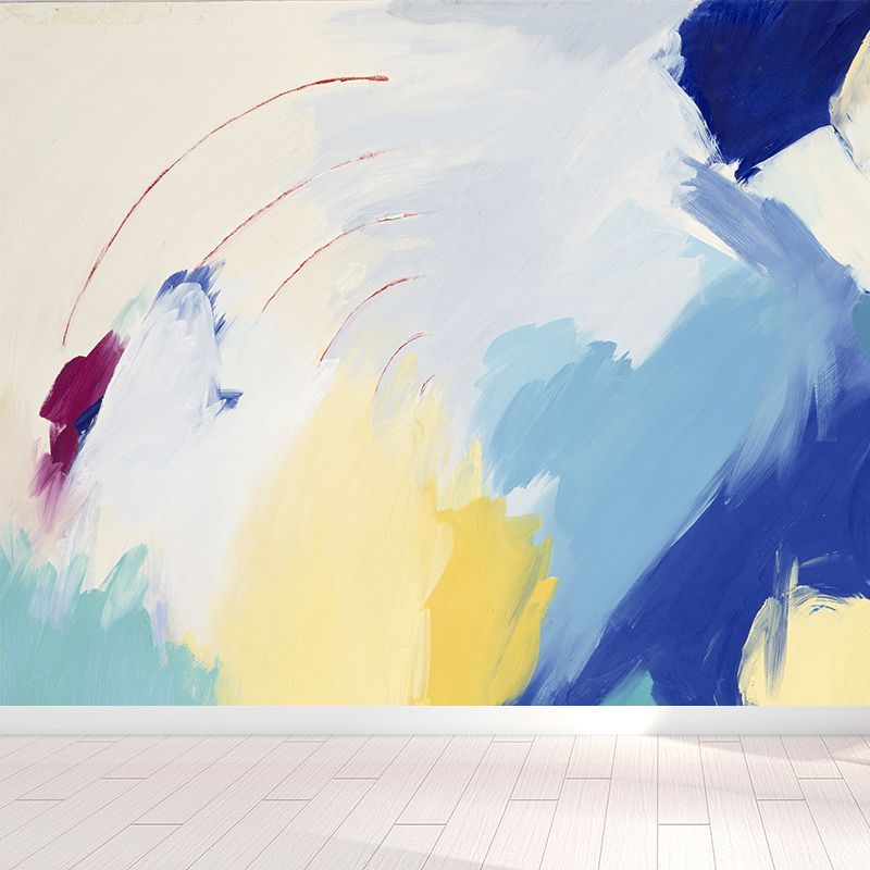 Painting Print Abstract Mural Wallpaper Large Wall Art for Room, Custom Size Available