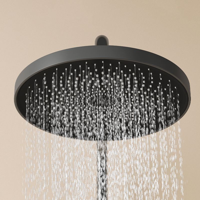 Brass Circular Shower Combo Wall Mounted Shower Set with 2 Shower Heads