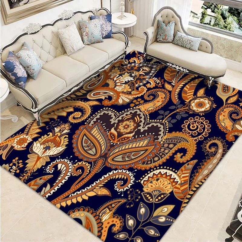 Tapis de carreaux florentins marocains Tapis en polyester Polyester Tache résistant Areat pour décoration de la maison