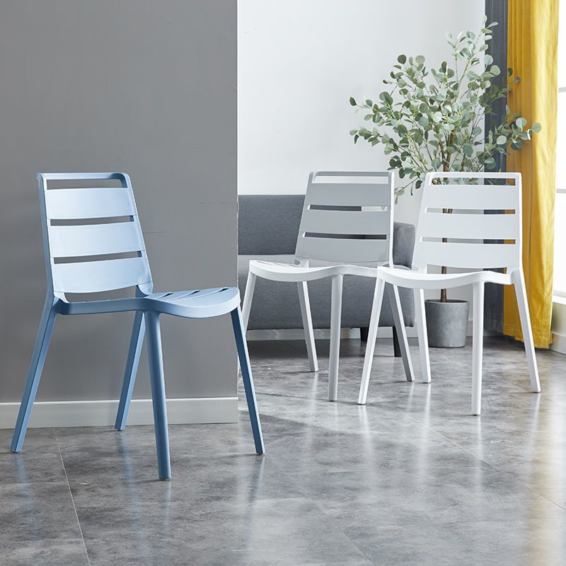 Home Dining Accent Chair Dining Room Open Back Armless Side Chair