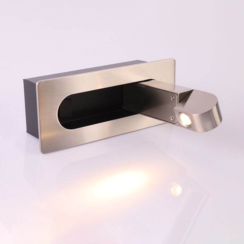 Modern Metal Wall Sconces Rectangle Shape Wall Light for Bedroom