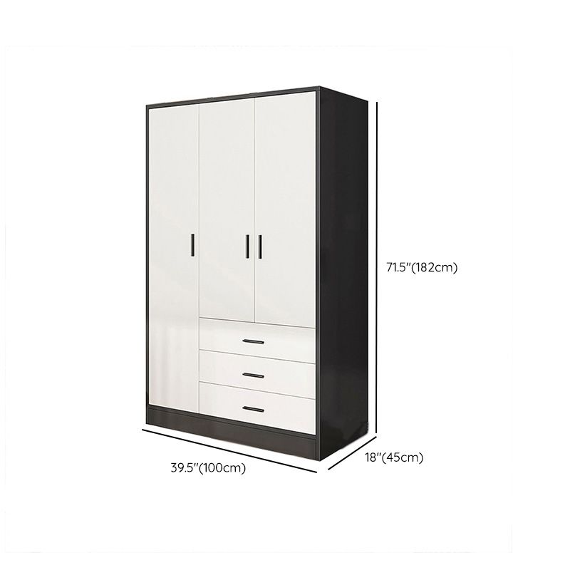 Rectangular Wardrobe Cabinet Modern Simple Wooden Wardrobe Closet