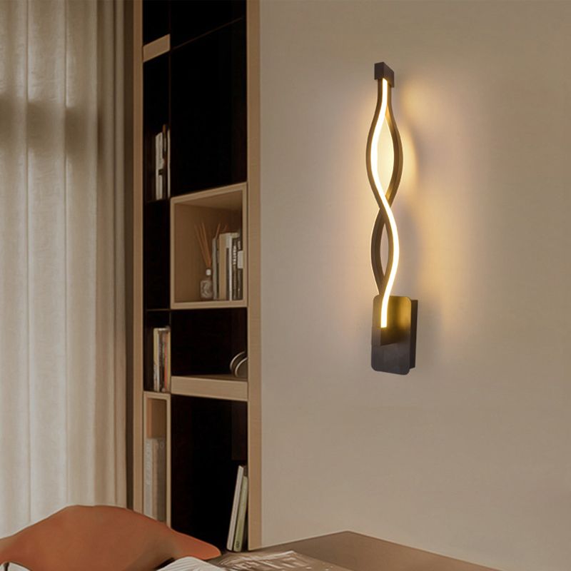 Modern Minimalist Style Linear Wall Mounted Light Fixture Acrylic Wall Sconces for Living Room