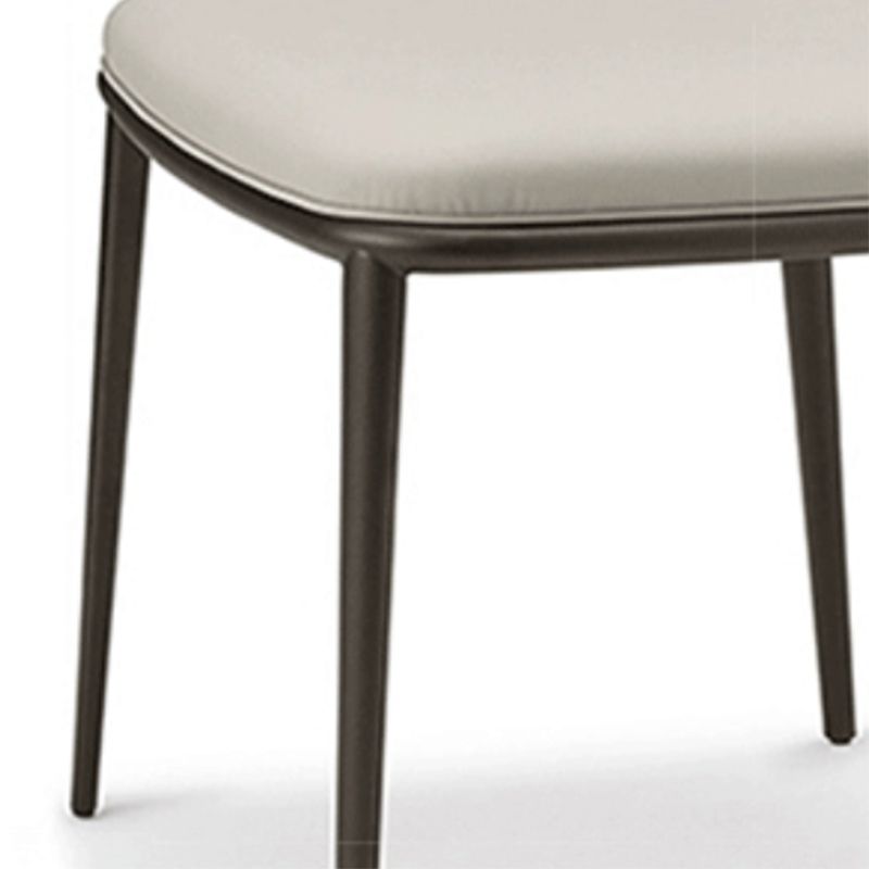 Modern Dining Chairs Armless Dining Chairs with Metal Legs for Kitchen