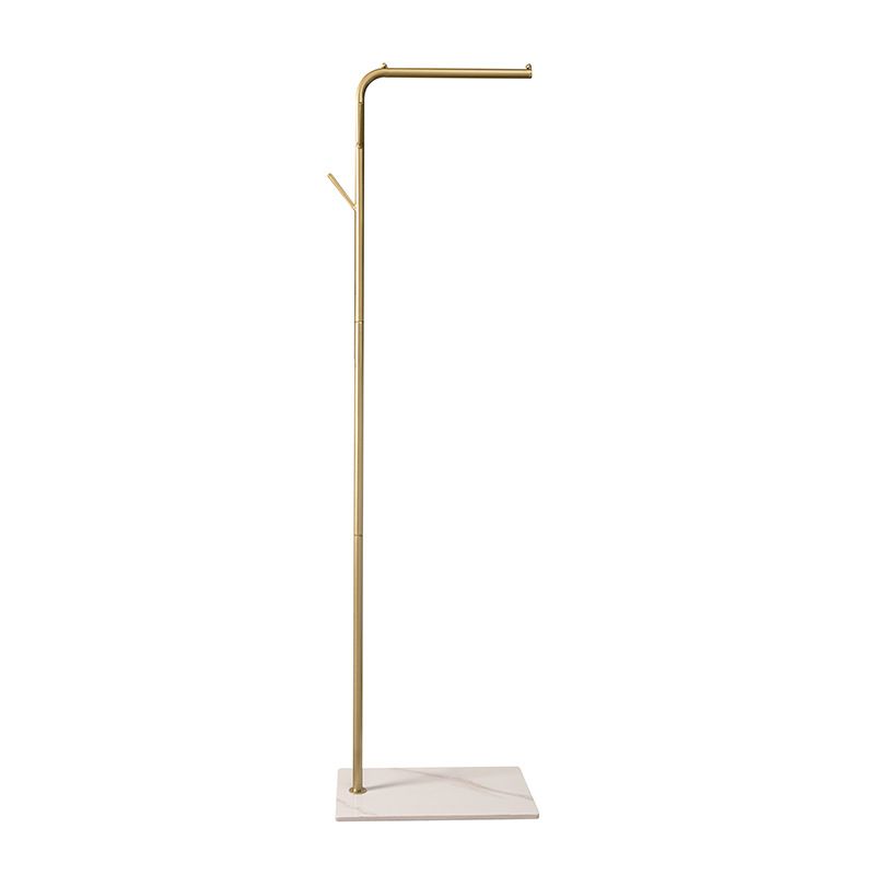 Metal Hall Stand Industrial Free Standing Coat Rack in Gold and Black