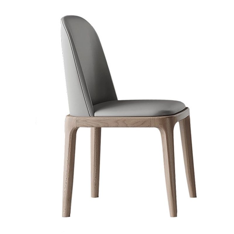 Contemporary Style 1/2/5 Pieces Dining Chairs Set Rectangle Stone Furniture in White