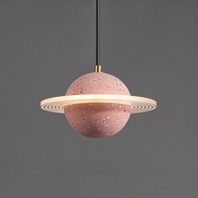 Modern Hanging Light Fixture LED Pendant Light with Acrylic Shade for Bedroom