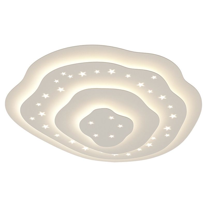 Modern Ceiling Light Simplicity White Shade LED Flush Mount Ceiling Lamp for Sitting Room