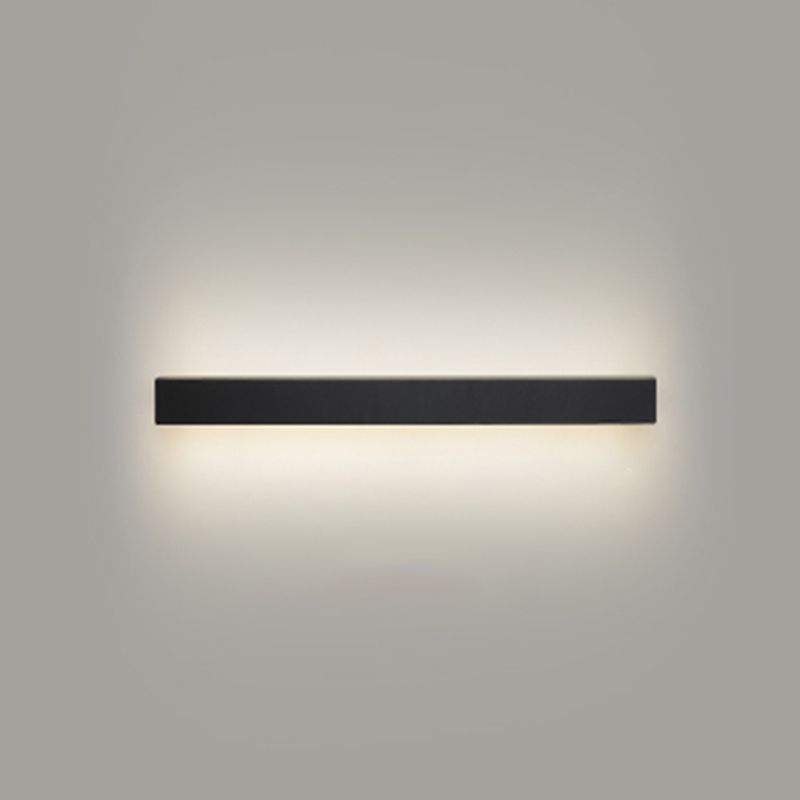 Linear Wall Light Fixture Nordic Metal Foyer LED Wall Lighting with Storage Rack Design