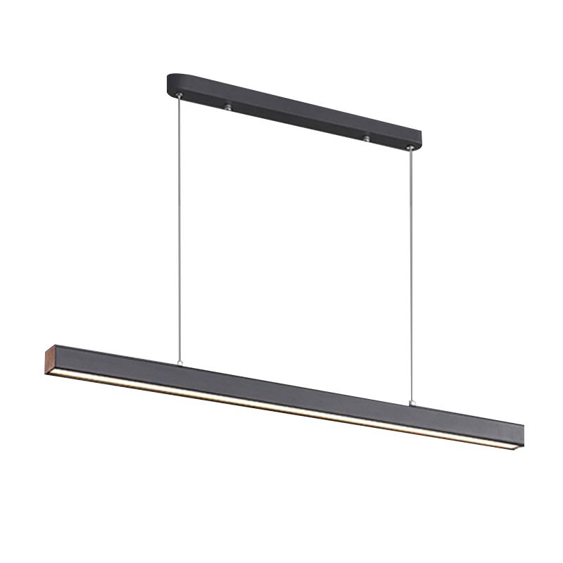 Modern Hanging Ceiling Light 1 Light Pendant Lighting Fixtures in Black Finish