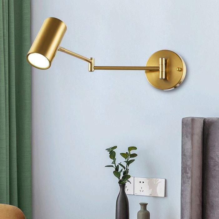 Swing Arm Wall Mounted Lamp Postmoderne eenvoud Acrylwand SCONCE voor woonkamer