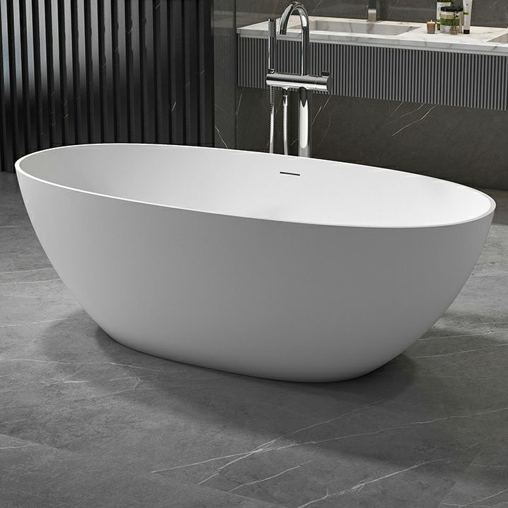 Antique Finish Oval Bathtub Freestanding Soaking Modern Bath Tub