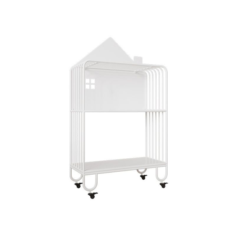 Contemporary Metal Bookshelf Standard Shelves Included Bookcase