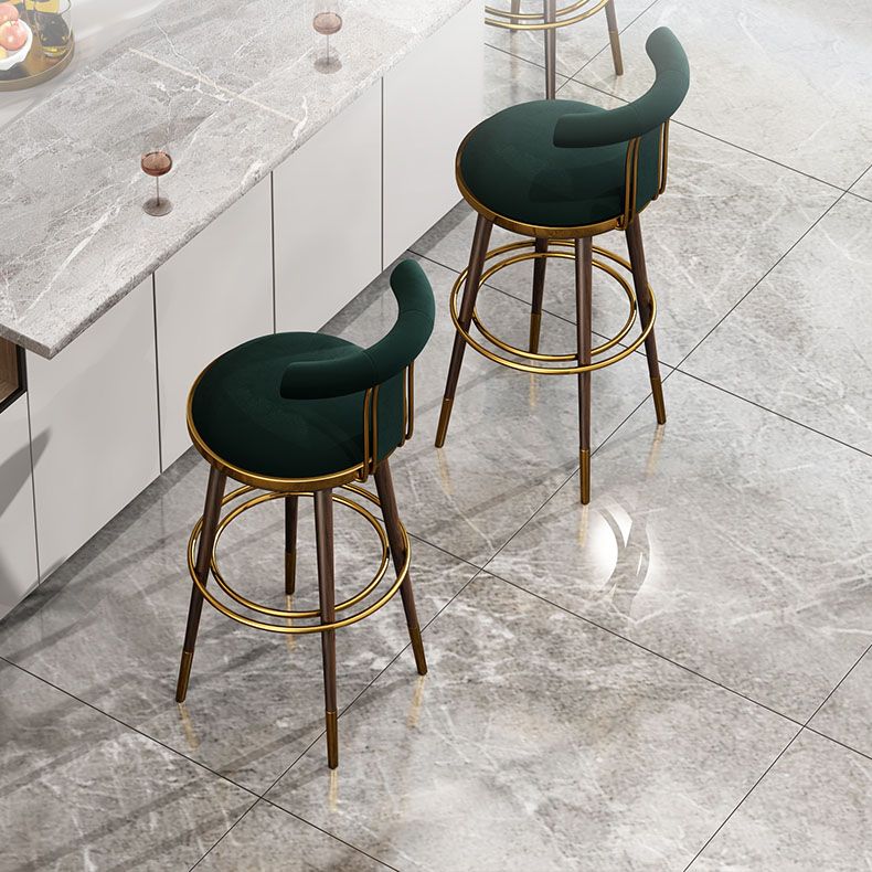 Contemporary Metal Bar Stool Footrest Counter Stool for Restaurant