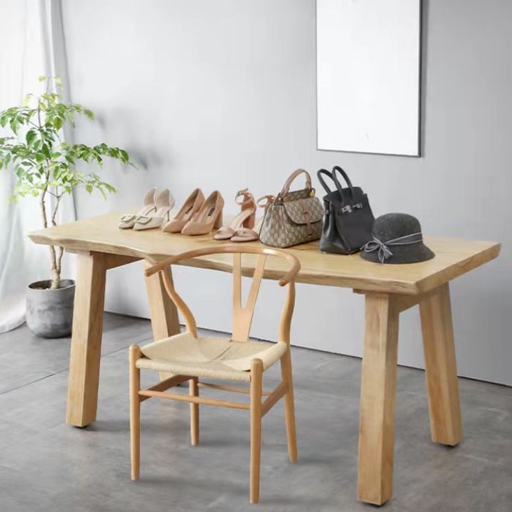 1/2/3 PCS Pine Modern Dining Ensemble avec une table de table de table rectangle