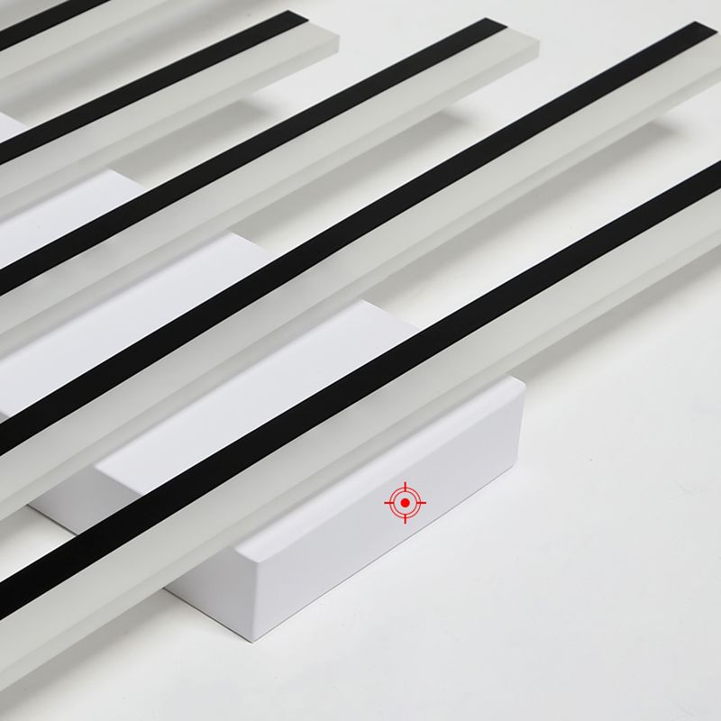 Modern Style Strips Flush Ceiling Light Multi Lights Metal Flush Mount Ceiling Light Fixture