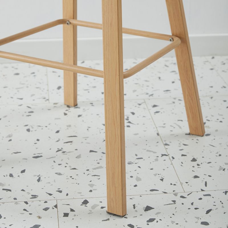 Scandinavian Style Bar-stool with Metal Legs Counter Stool for Kitchen Bar