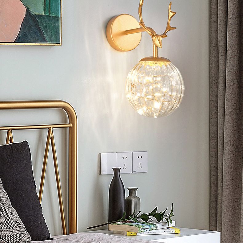 Creative Nordic Nordic Stipical Sconce Sconce Lampade Glass 1 Prononi leggeri