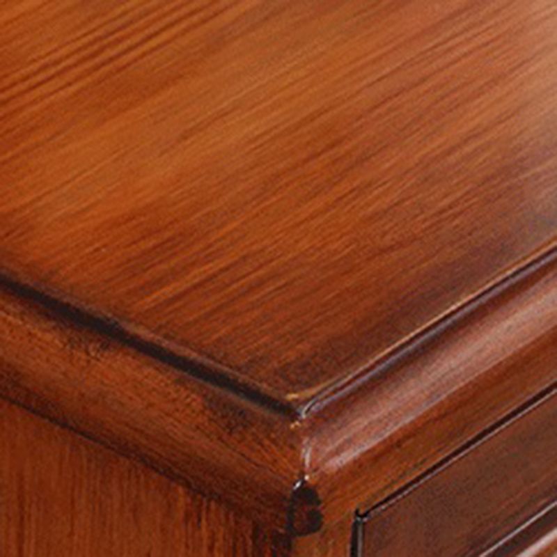 Industrial Rectangle Accent Cabinet Wood Knobs Cabinet with Doors