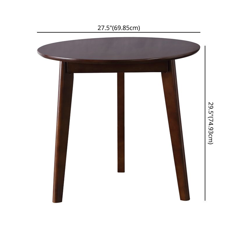 Moderner Stil Massives Holzbraun Esszimmer Set mit runden Tisch formelle Esstischmöbel