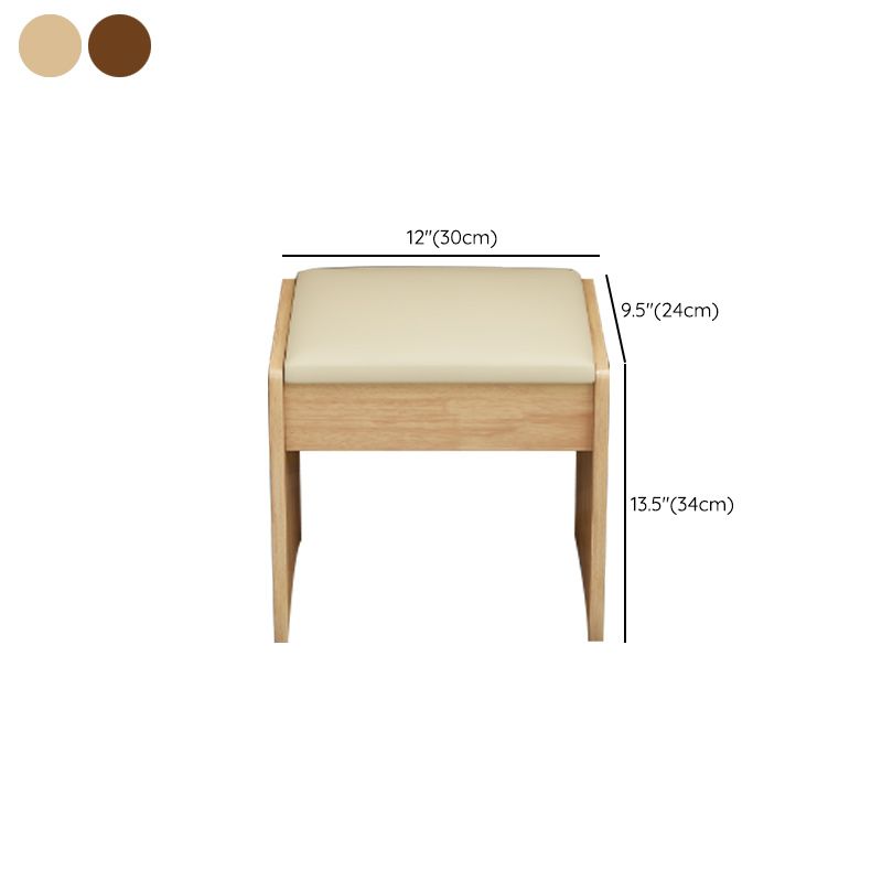 Scandinavian Dressing Table with Mirror and Drawer Solid Wood