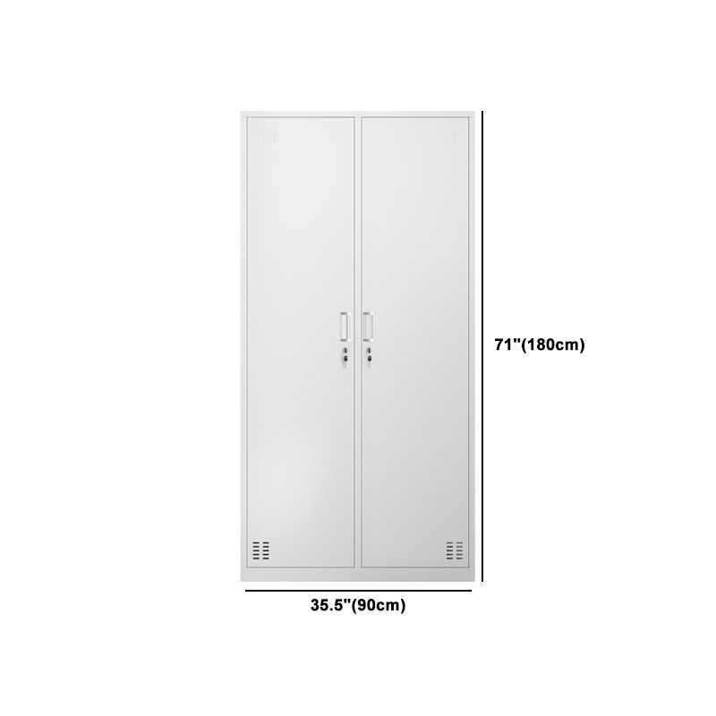 Metal Hinged Wardrobe Cabinet Contemporary Wardrobe Armoire for Home