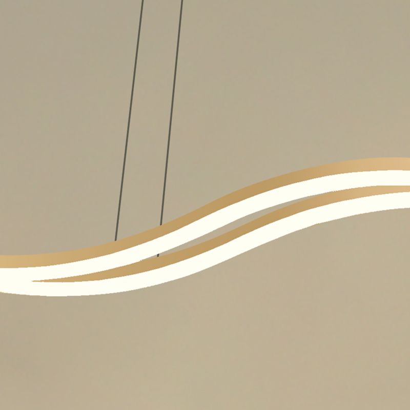 Nordic Characteristic Simple Modern Style LED Island Chandelier Light for Dining Room