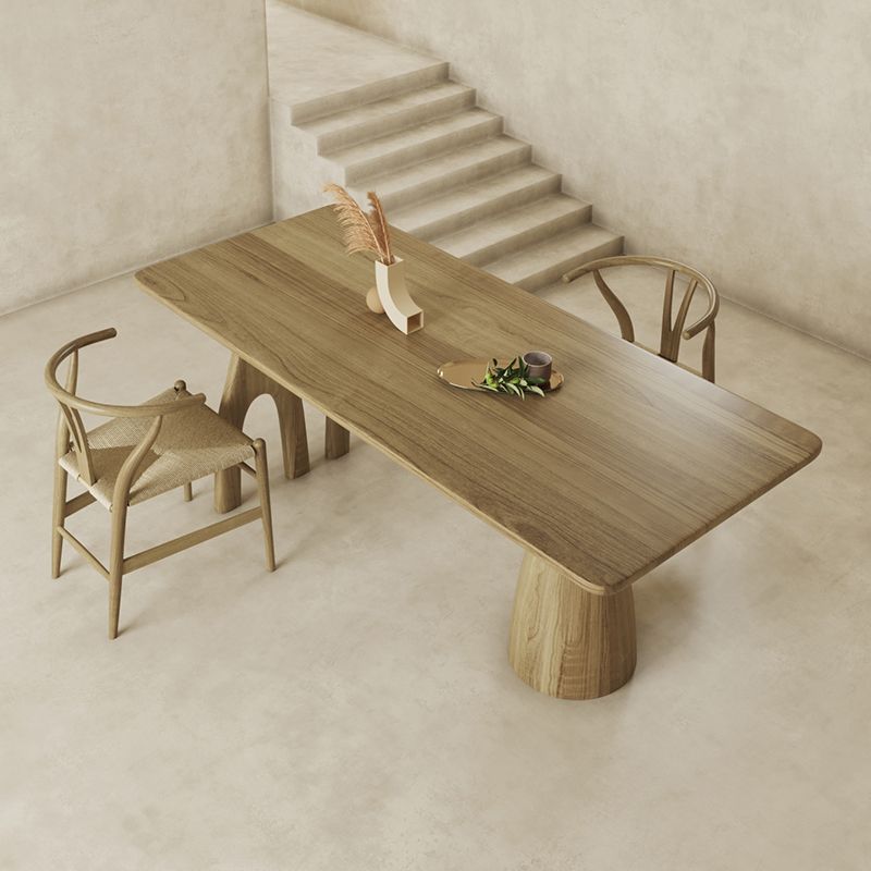 Ensemble de table à manger en bois massif moderne 1/3/4/7 avec chaises en bois ensemble pour la cuisine