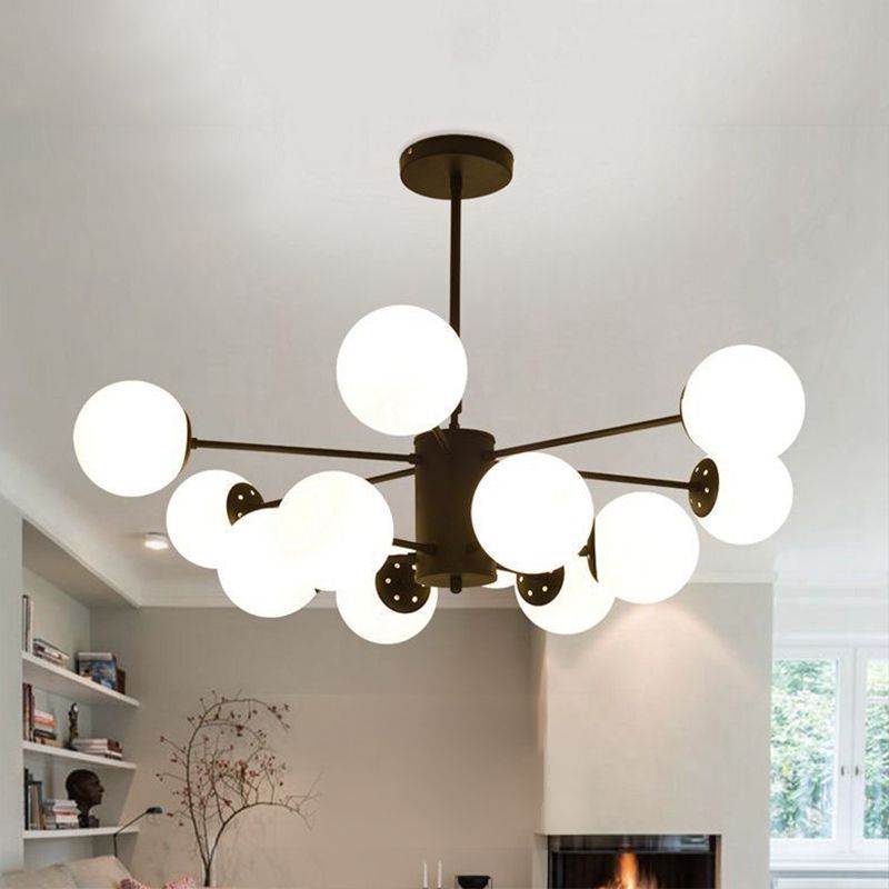 Luz de lámpara LED de metal de estilo múltiple de múltiples anillos de un solo nivel