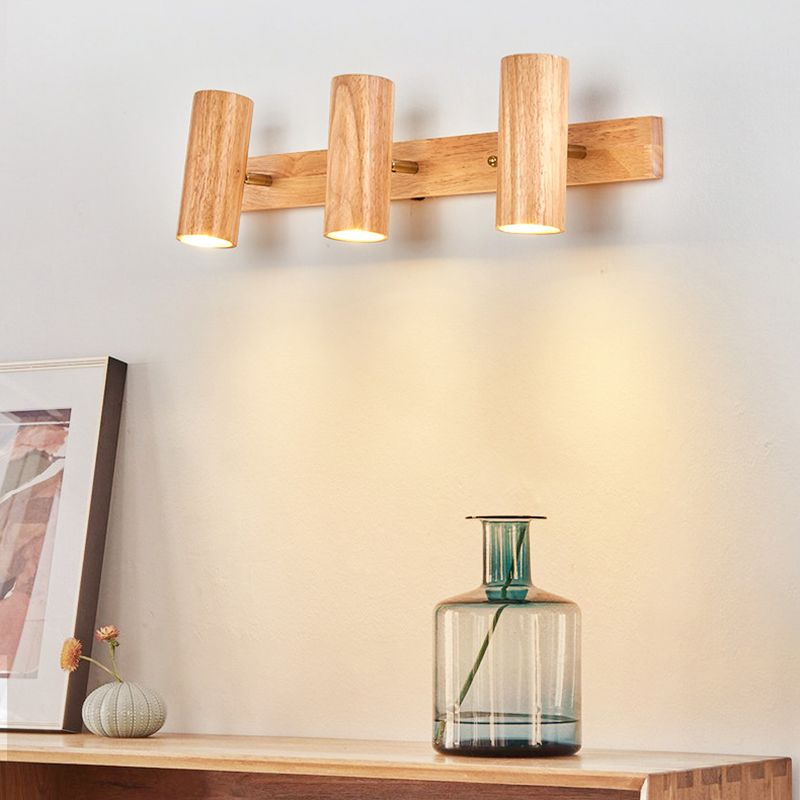 Modern Simple Shape Wall Light Sconces Wood Wall Lighting Fixtures