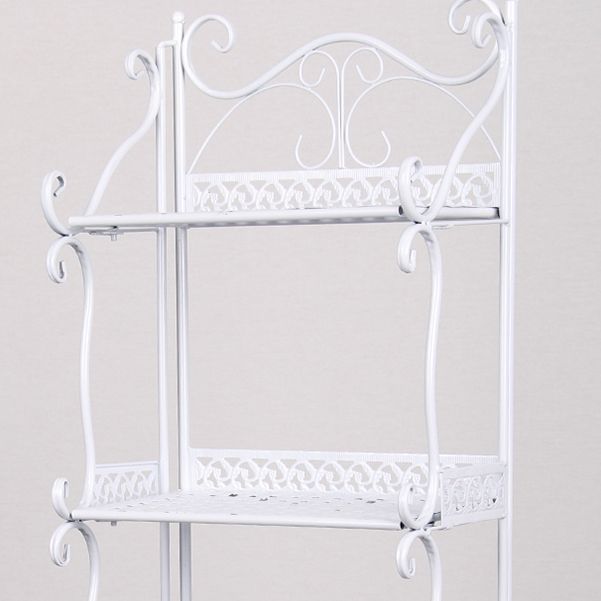 Metal Standard Bookcase Contemporary Open Back Bookshelf with Shelves