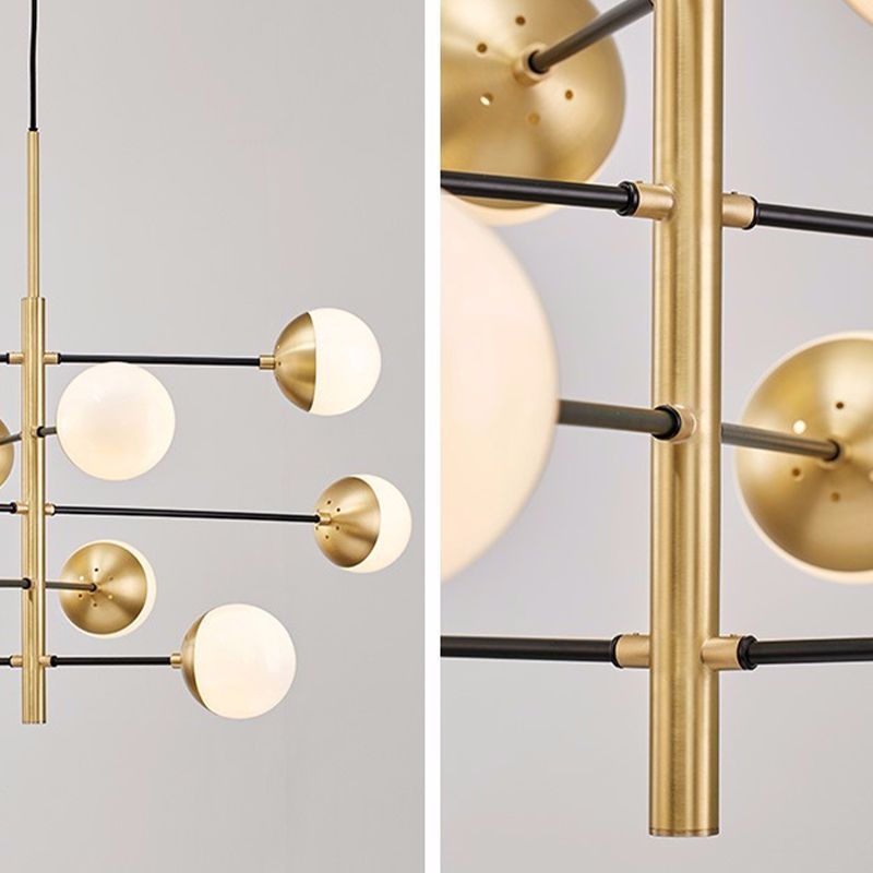 Gold Ceiling Light Fixtures Postmodern Chandelier Lamp for Living Room Dinning Room