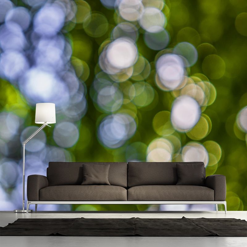 Contemporary Eco-friendly Bokeh Mural Wall Covering for Living Room Decor