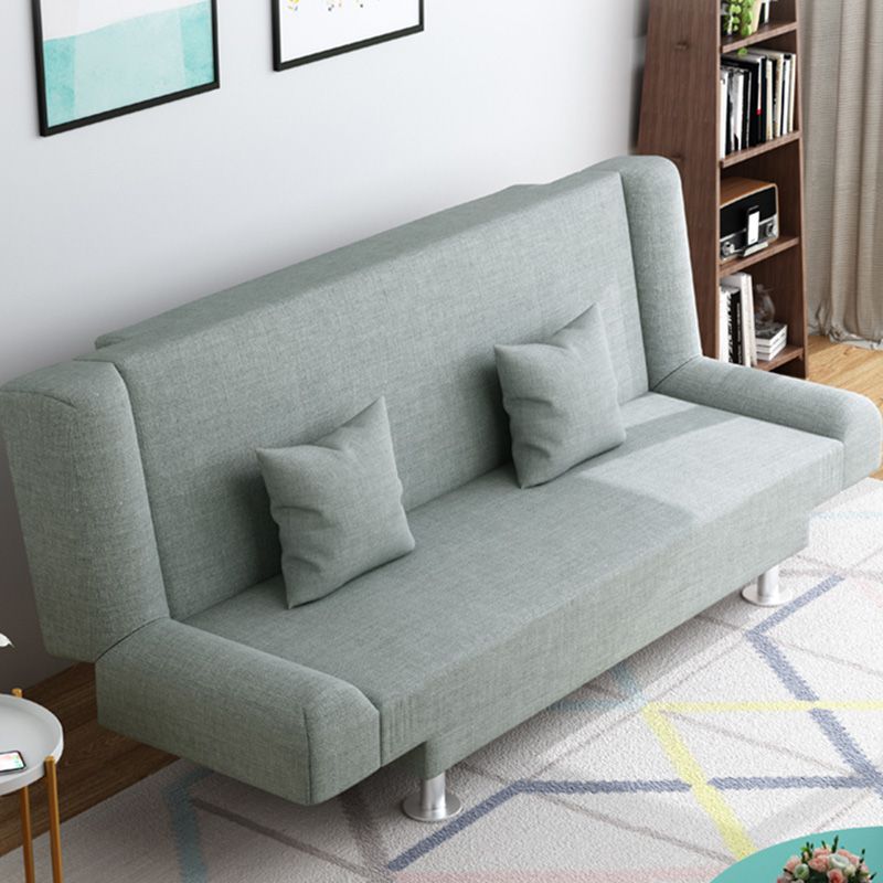 29.53" H Linen Armless Sofa with Tight Back Convertible Sofa for Living Room, Apartment