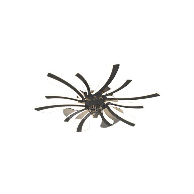 Metal Geometric Fan Ceiling Lighting Modern Style Multi-Light Flush Mount Lamp