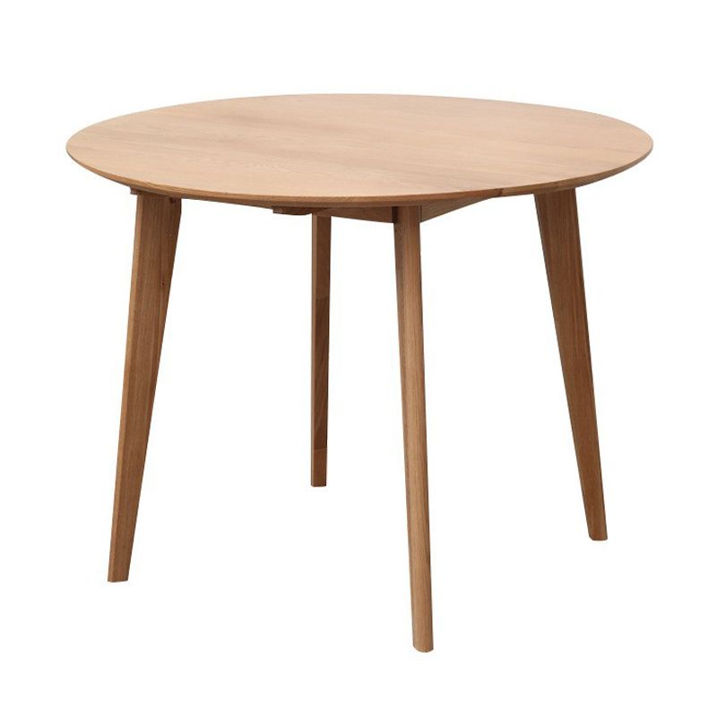 Modern Oak Solid Wood Table Rectangle Dining Table with 4 Legs for Restaurant