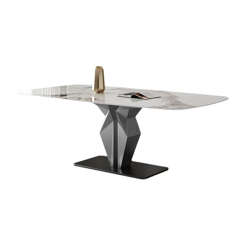 Designer Style Sintered Stone Dining Set Rectangle 1/3/4/6/7 Pieces Dining Room Table Set