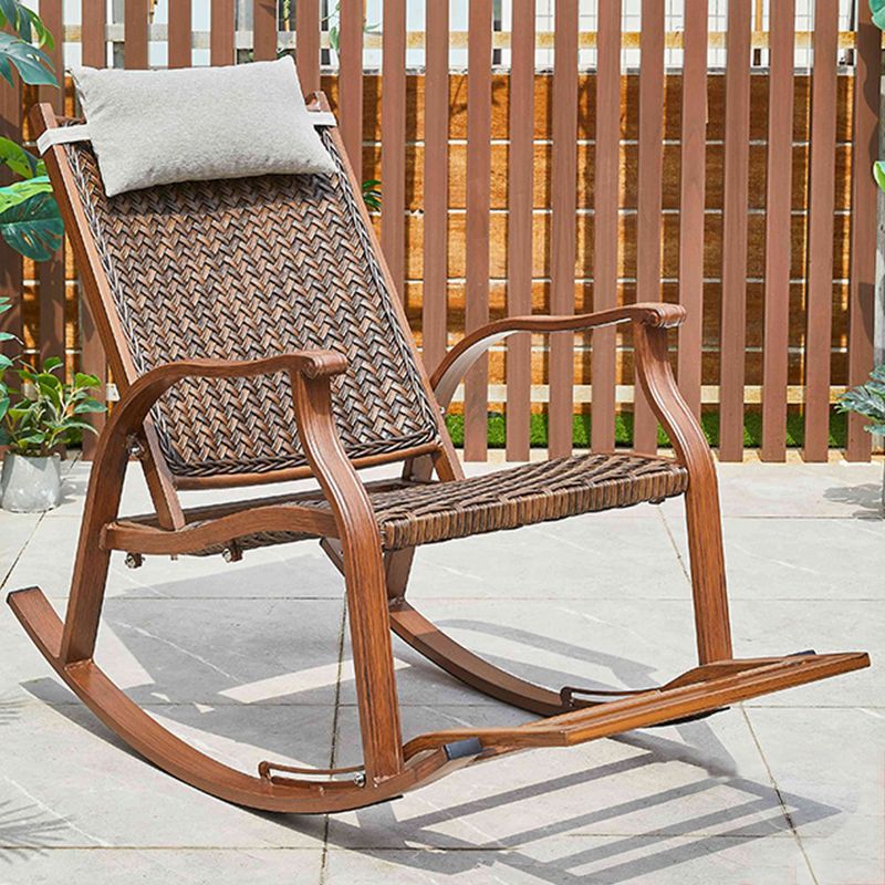 Modern Style Leisure Rocking Chair Outdoor Single Rocking Chair