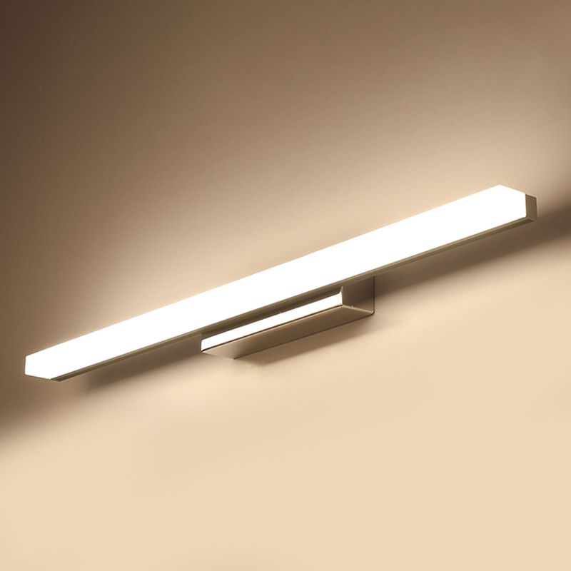 Langstreifen LED -Waschtischlichter mit Acrylschatten moderner Spiegel vorderen Licht