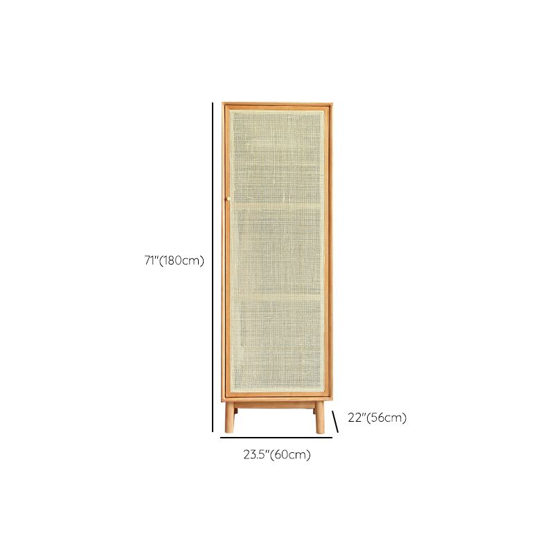 Pine Solid Wood Wardrobe Modern Freestanding Wardrobe with Legs