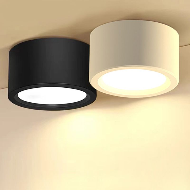 LED Cylindrical Surface Mounted Downlight Nordic Style Indoor Surface Mounted Ceiling Lamp