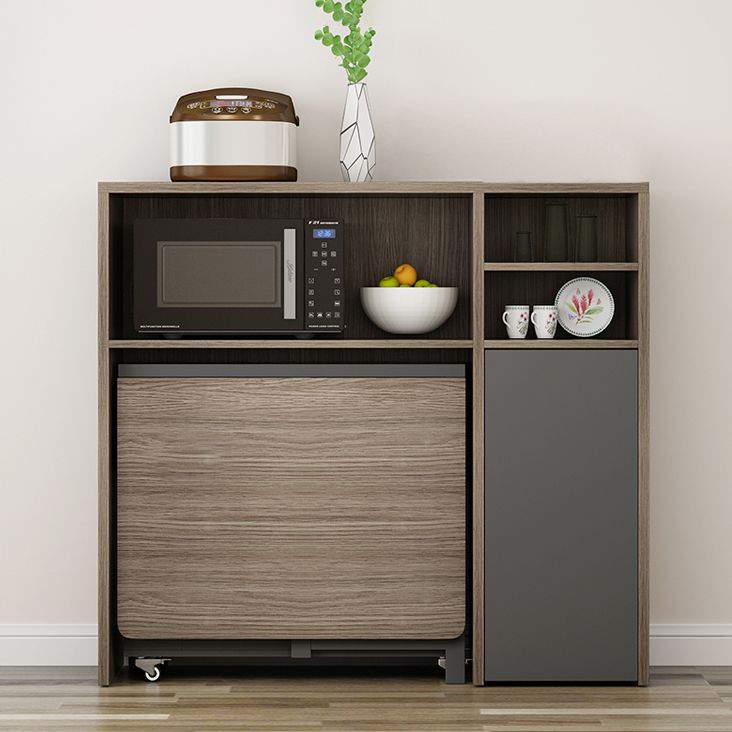 39.4''l Rectangular de mediados de siglo Modern de comedor Mesa de hoja caída para el hogar (solo mesa)